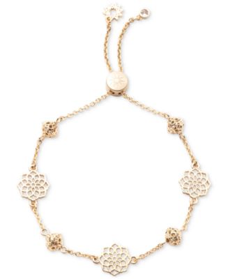 Marchesa Gold-Tone Filigree Slider Bracelet - Macy's