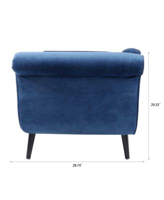 Chaise Lounge With Scroll Arm