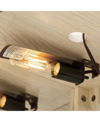 Streamdale Lighted Corner Curio Cabinet for Living Room