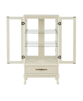 Lighted Glass Curio Cabinet with Bulbs