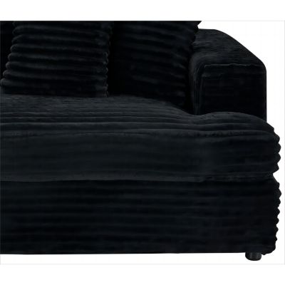 79" Corduroy Sofa with 4 Pillows