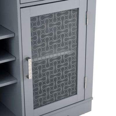  Multi-Purpose Glass Door Storage Cabinet