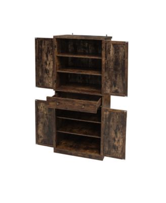 Streamdale 4 Door Cabinet with 1 Drawer, with 4 Adjustable Inner Shelves, Storage Cabinet