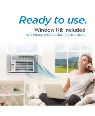 14300 BTU Window Air Conditioner Unit AC BLACK+DECKER with Remote Control Cools Up to 700 Square Feet, White