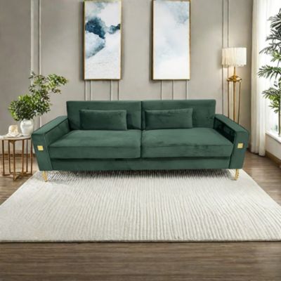  Plush Sofa with Removable Seat and Independent Springs