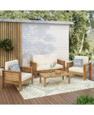 Streamdale 4 Seater Outdoor Lounge Chair Set