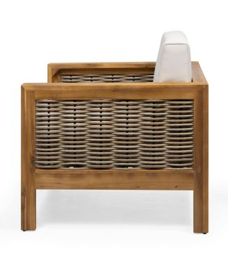 Streamdale Acacia Wood 4-Seater Chat Set, Teak Finish