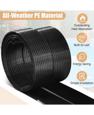 2 Pieces 20 Feet Weatherproof Solar Swimming Pool Heating System