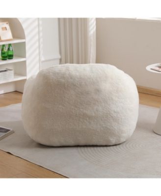 Comfy Bean Bag Chair with Armrest and Memory Foam Filler