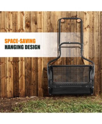 Upgrade Side Latches and U-shape Handle 24-Inch Peat Moss Spreader