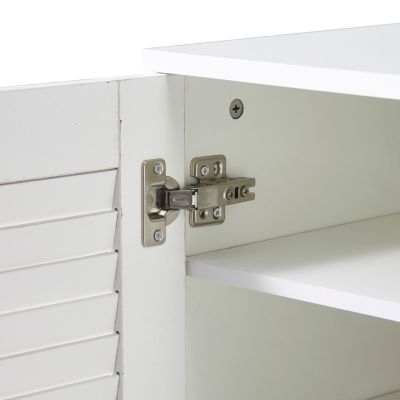 Multifunctional Shoe Cabinet with Cushion, 10 Storage Compartments, Adjustable Board for Entryway