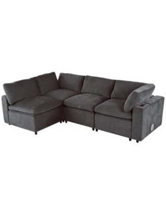 Modular Sofa, USB, Wireless Charger, Bluetooth Speaker