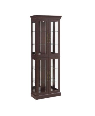 Lighted Glass Curio Cabinet for Display & Storage