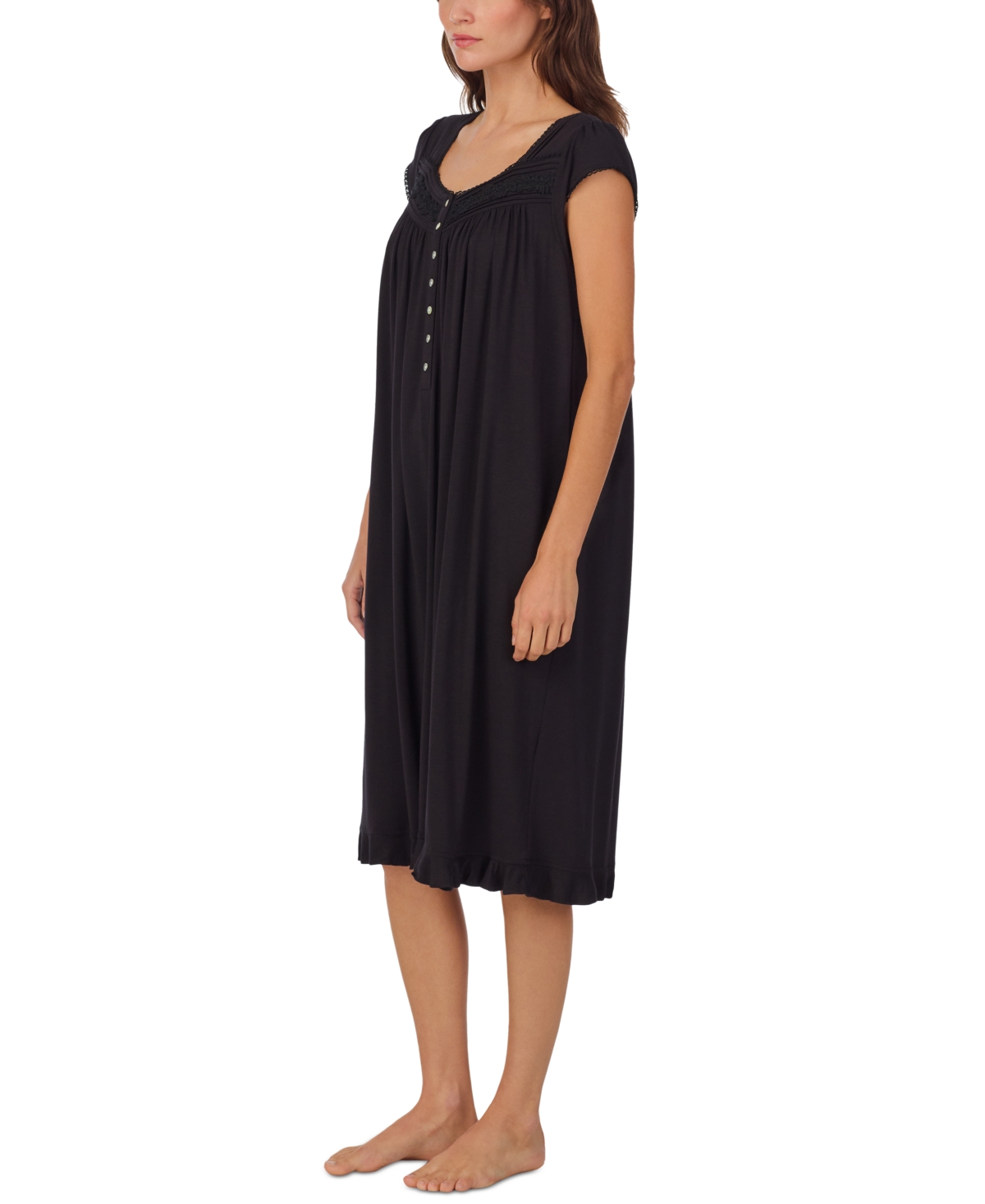 Eileen West Women's Lace-trim Waltz Nightgown