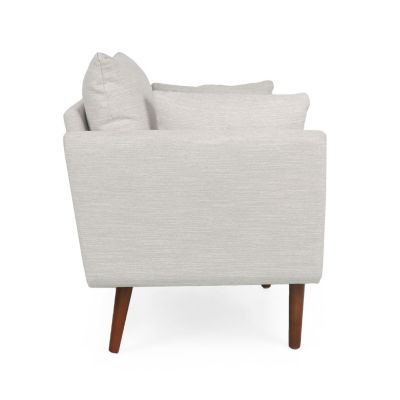Streamdale Modern Club Chair with Sophisticated Style and Walnut Wood Finish