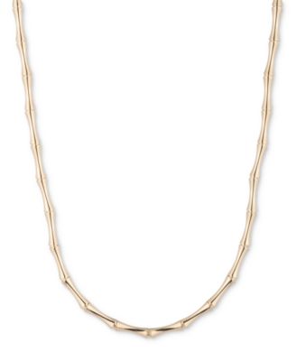 Колье-ошейник Lauren Ralph Lauren с золотым бамбуковым узором диаметром 16 дюймов