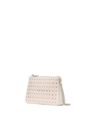 Grace Perforated Pochette Crossbody Bag