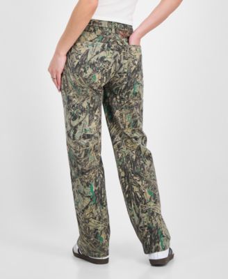 Juniors' 90s Fit Camo-Print