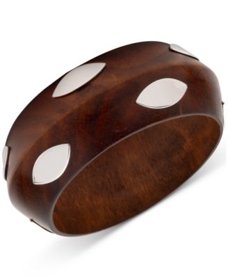 Браслет из серебристого полированного дерева Lauren Ralph Lauren