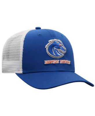Мужская кепка дальнобойщика Top of the World Royal/White Boise State Broncos Victory с регулируемой базовой линией