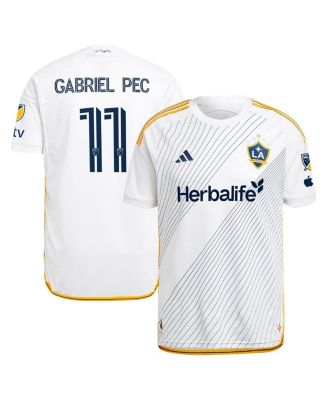 adidas - Men's Gabriel Pec White LA Galaxy 2024 Angelino Kit Authentic Player Jersey