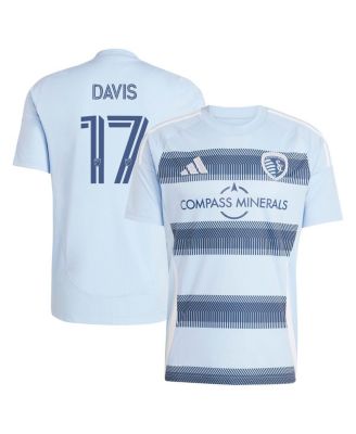 adidas - Men's Jake Davis Light Blue Sporting Kansas City 2025 One KC Replica Player Jersey