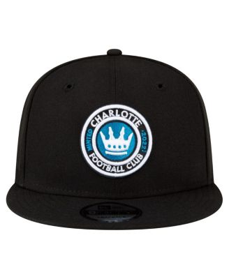 Мужская черная кепка с логотипом футбольного клуба Charlotte FC 9FIFTY Snapback от New Era