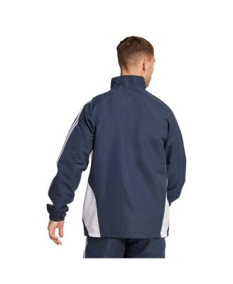 Мужская спортивная куртка Adidas темно-синего цвета Real Madrid Urban Purist AEROREADY на молнии