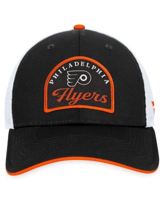 Мужская черно-белая кепка Fanatics Philadelphia Flyers Fundamental с регулируемой посадкой
