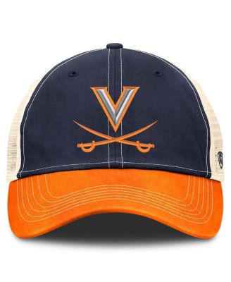 Лучшая в мире мужская кепка дальнобойщика True Navy Virginia Cavaliers с регулируемой посадкой по бездорожью
