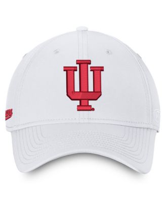 Белая мужская шапка Indiana Hoosiers Reflex Performance Flex от Top of the World белого цвета