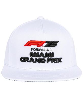 Мужская белая кепка Insomniac Men's White F1 2025 Miami Grand Prix с классической застежкой-молнией