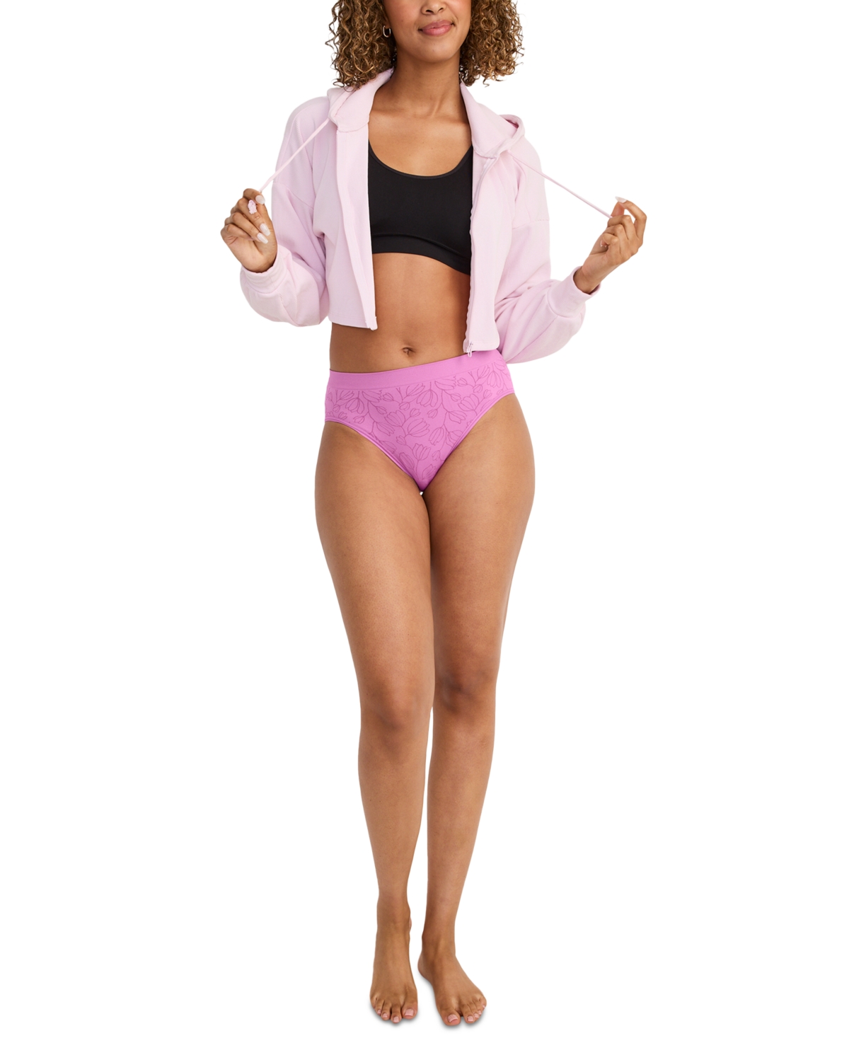Jockey Women's Seamfree Hi-cut Stretch Underwear 3788 In Purple