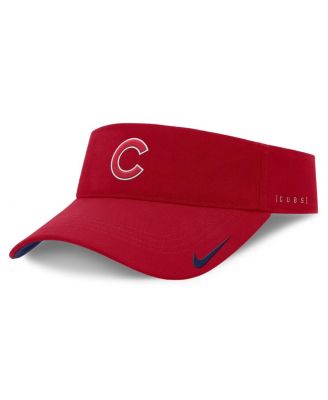 Nike - Men's Red Chicago Cubs Primetime Bozz Ace Performance Adjustable Visor