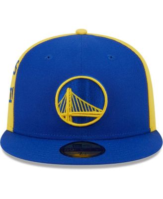 Мужская приталенная шляпа New Era Royal/Gold Golden State Warriors Gameday Wordmark 59 размера 