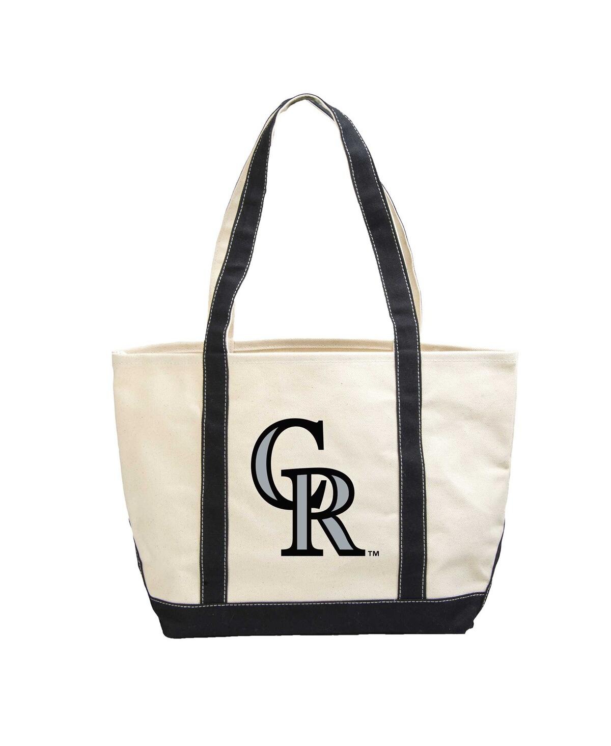 Colorado Rockies Canvas Tote Bag - Cream
