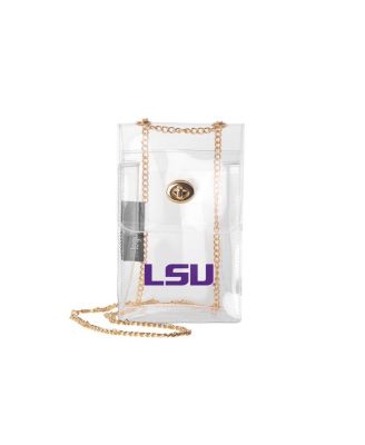 Кошелек через плечо с логотипом брендов LSU Tigers Clear Essential