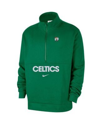 Мужская толстовка-пуловер Nike Kelly Green Boston Celtics Courtside Club с капюшоном на молнии