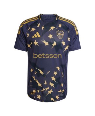 Мужская футболка Adidas темно-синего цвета Boca Juniors 2024/25 Third Authentic.