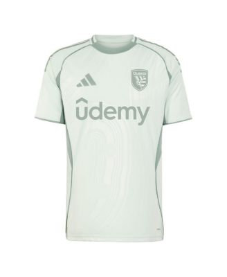 Мужская светло-зеленая предматчевая майка Adidas San Jose Earthquakes 2025 One Planet от Adidas