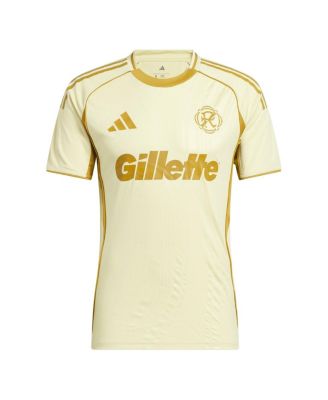 Мужская майка Adidas Tan New England Revolution 2025 One Planet для подготовки к матчу