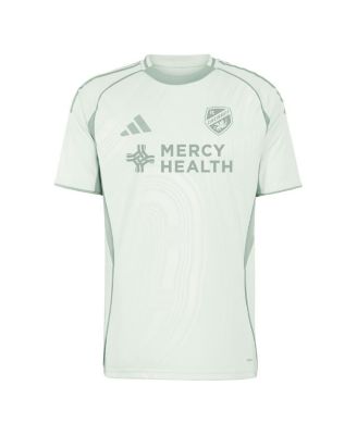 Мужская светло-зеленая предматчевая майка Adidas FC Cincinnati 2025 One Planet