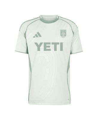 Мужская светло-зеленая предматчевая майка Adidas Austin FC 2025 One Planet