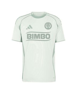 Мужская предматчевая майка Adidas светло-зеленого цвета Philadelphia Union 2025 One Planet