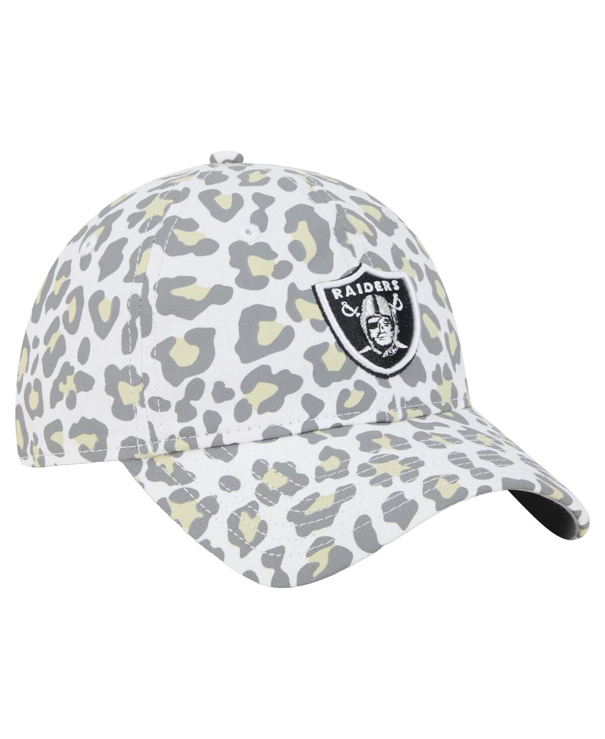 New Era Women's White Las Vegas Raiders Active Leopard 9twenty Adjustable Hat
