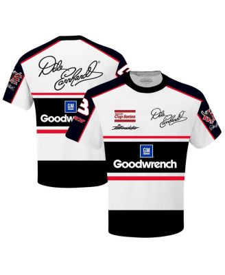 Checkered Flag Sports - Men's White/Black Dale Earnhardt Good wrench Legend Sublimated Uniform T-Shirt