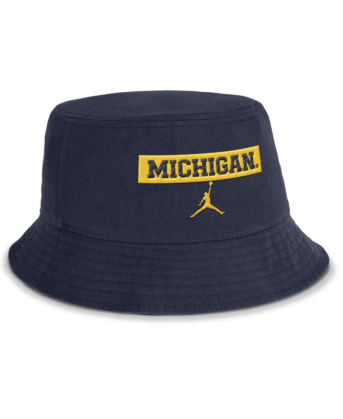 Jordan Men'sâ Navy Michigan Wolverines Apex Bucket Hat