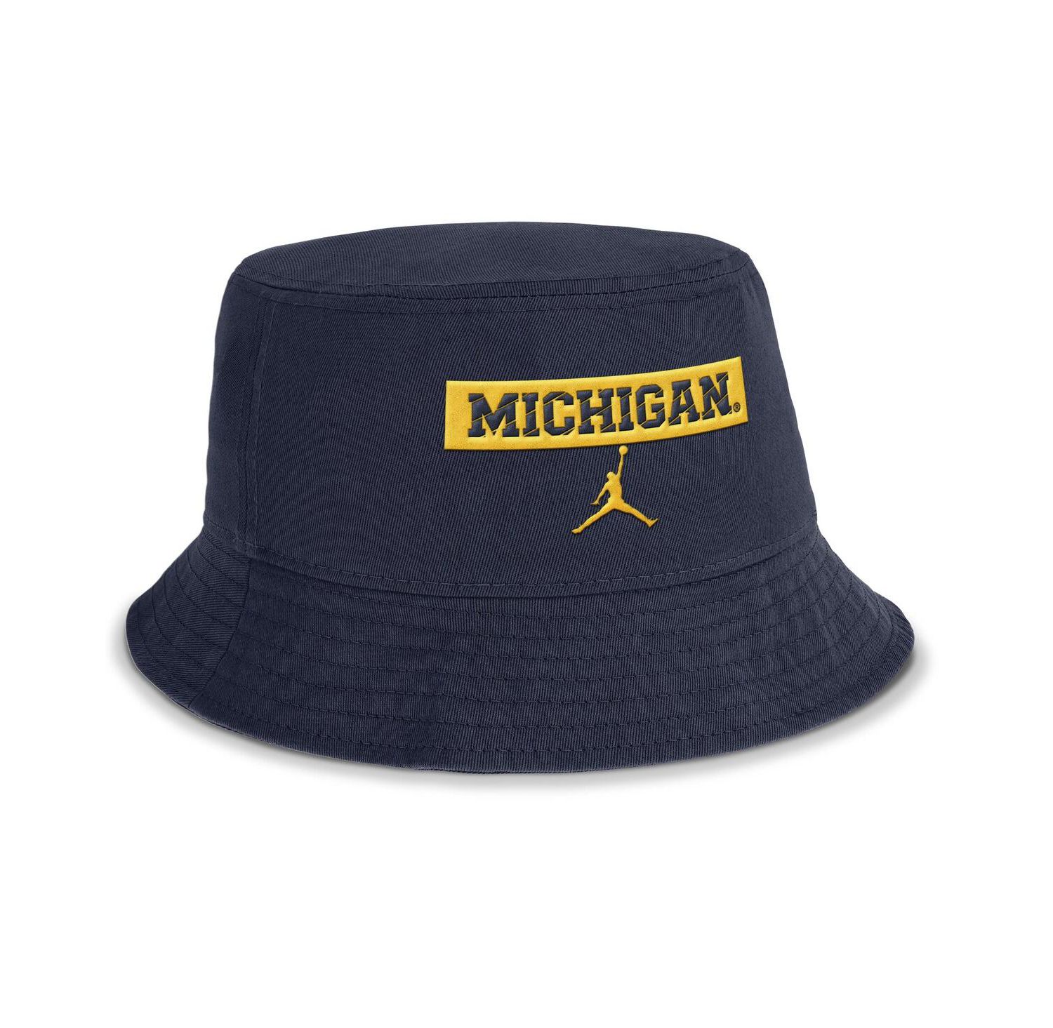 Men's Navy Michigan Wolverines Apex Bucket Hat