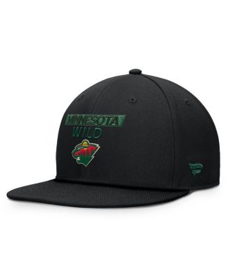 Fanatics - Men's Black Minnesota Wild Authentic Pro Prime Snapback Hat