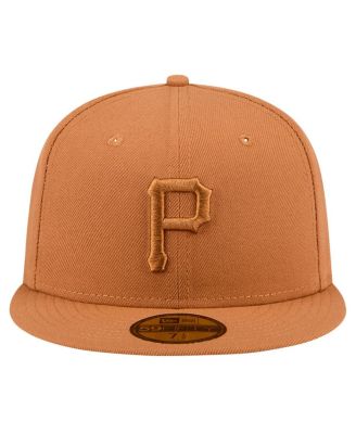 Мужская коричневая шляпа New Era Pittsburgh Pirates Color Pack 59, приталенная по фигуре.